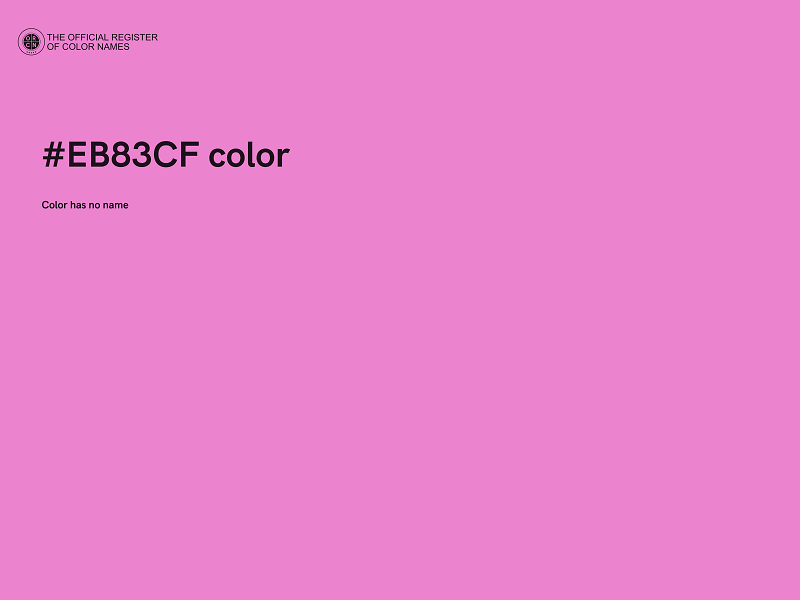 #EB83CF color image