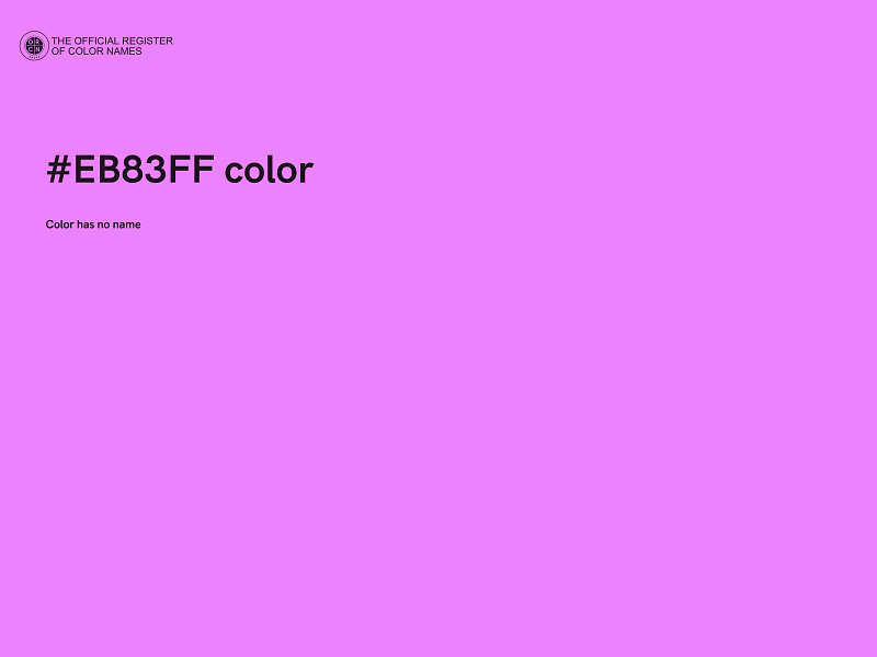 #EB83FF color image