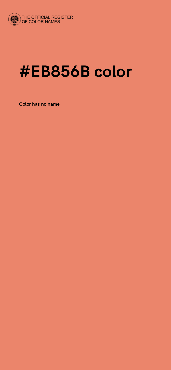 #EB856B color image