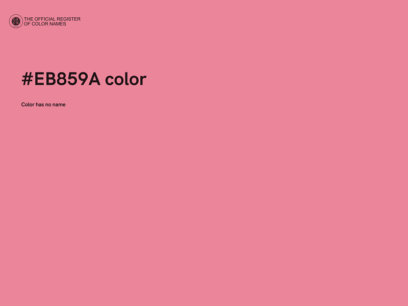 #EB859A color image