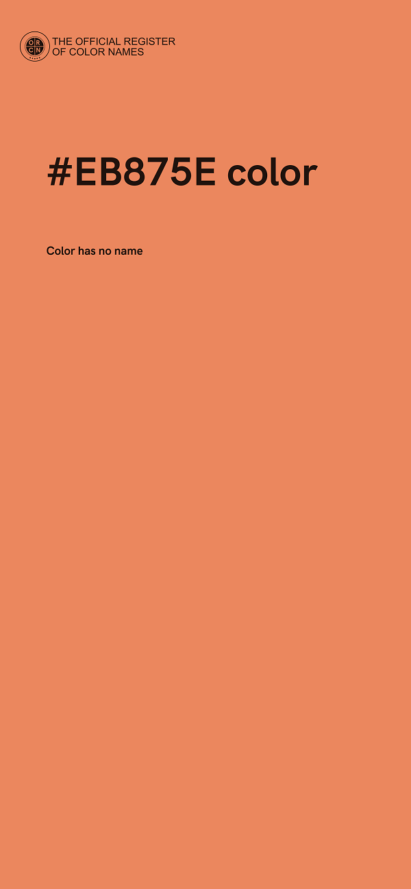 #EB875E color image