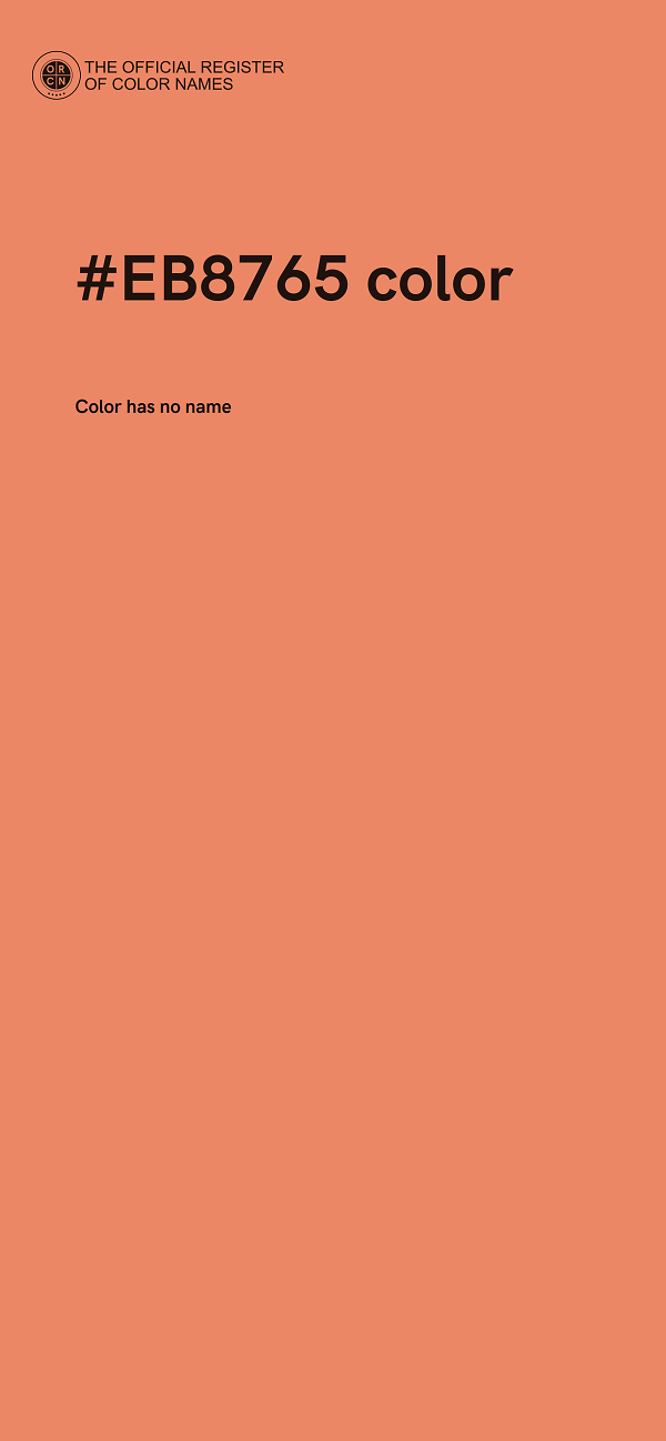 #EB8765 color image