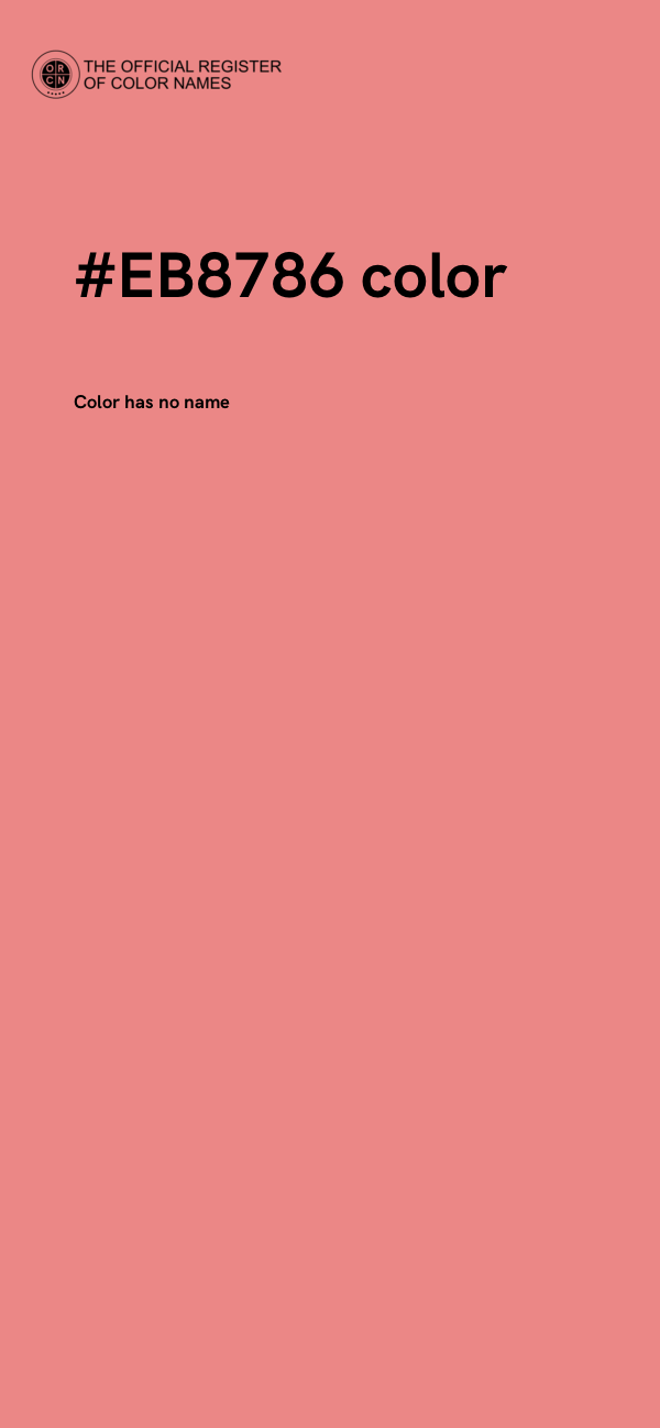 #EB8786 color image