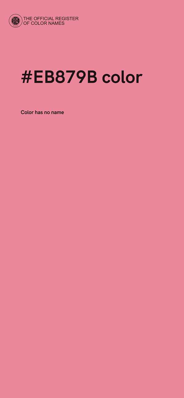 #EB879B color image