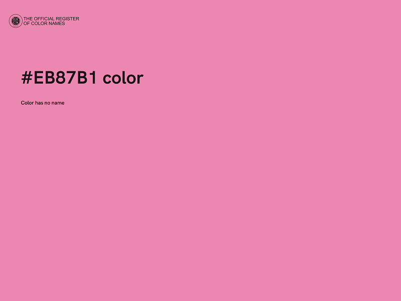 #EB87B1 color image