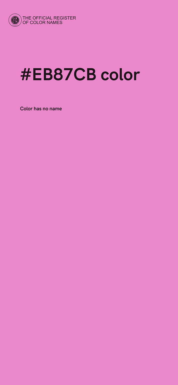 #EB87CB color image