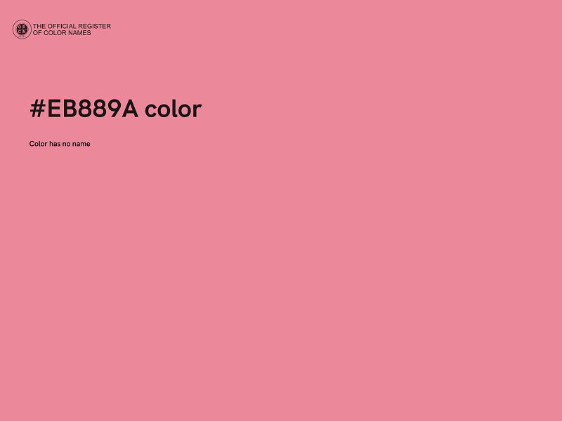 #EB889A color image