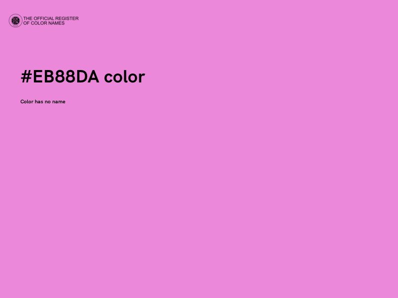 #EB88DA color image