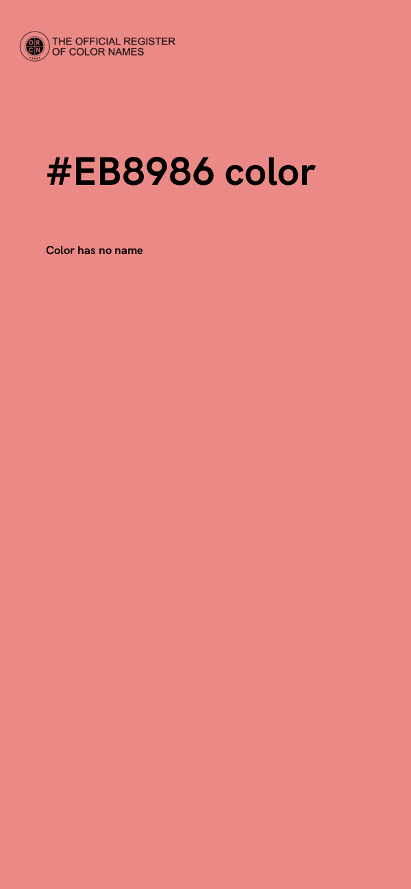#EB8986 color image