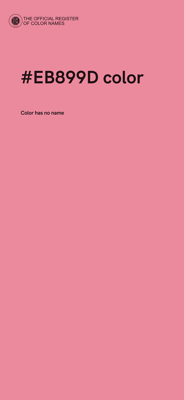 #EB899D color image