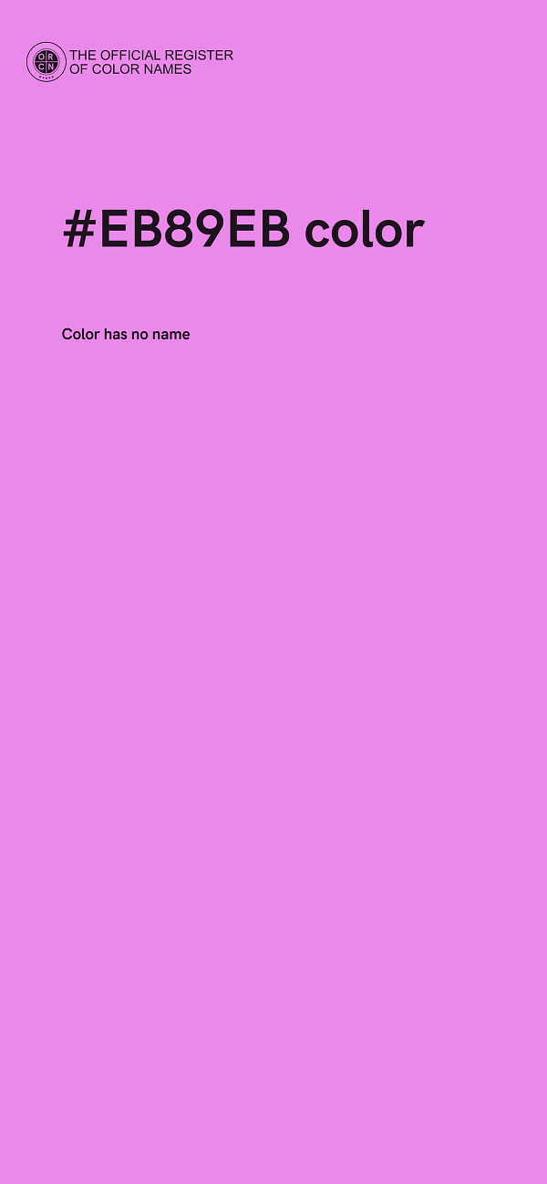 #EB89EB color image