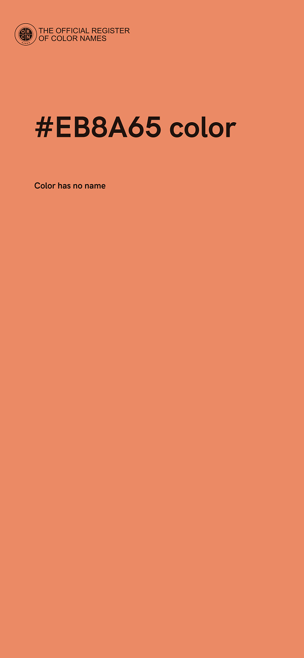 #EB8A65 color image