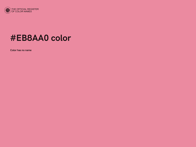 #EB8AA0 color image