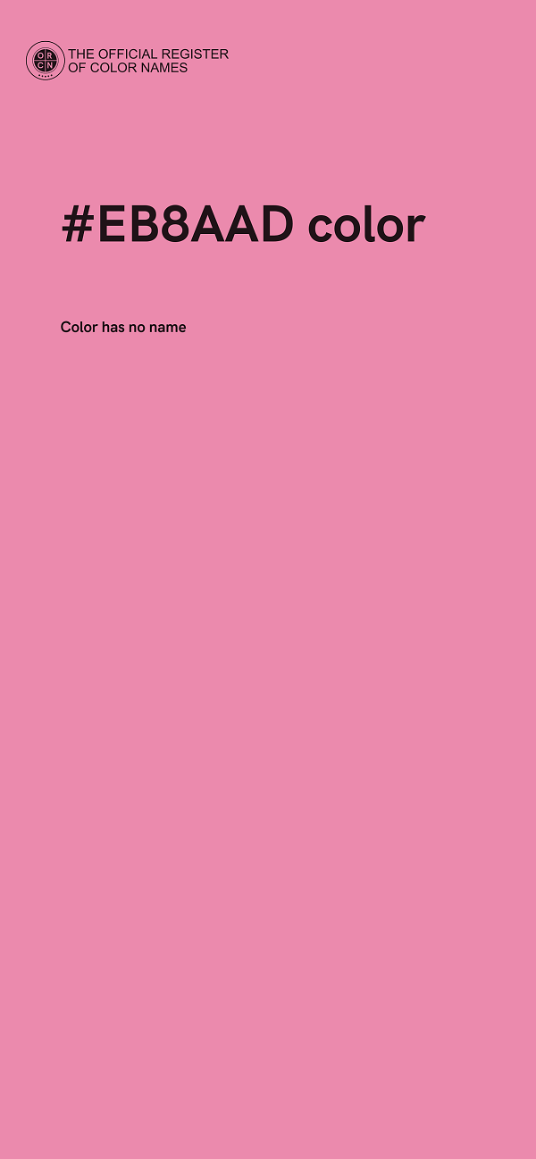 #EB8AAD color image