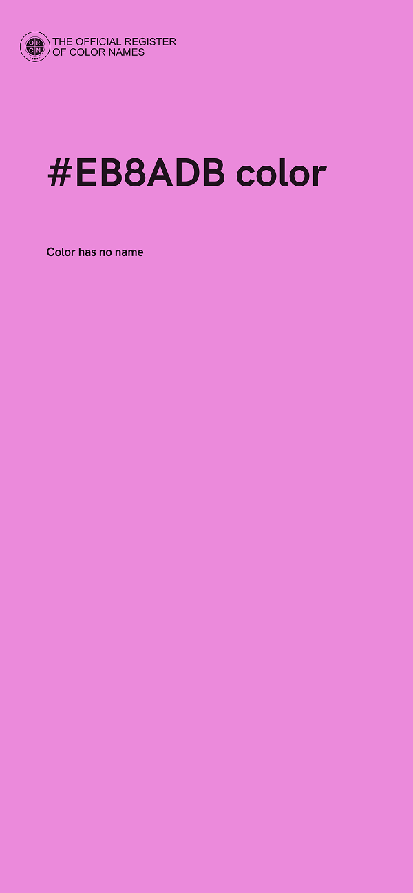 #EB8ADB color image