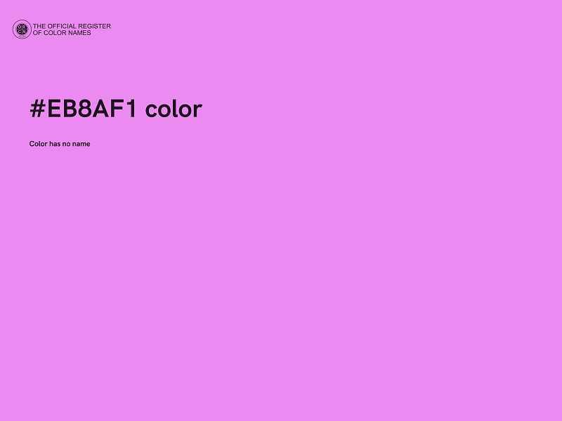 #EB8AF1 color image