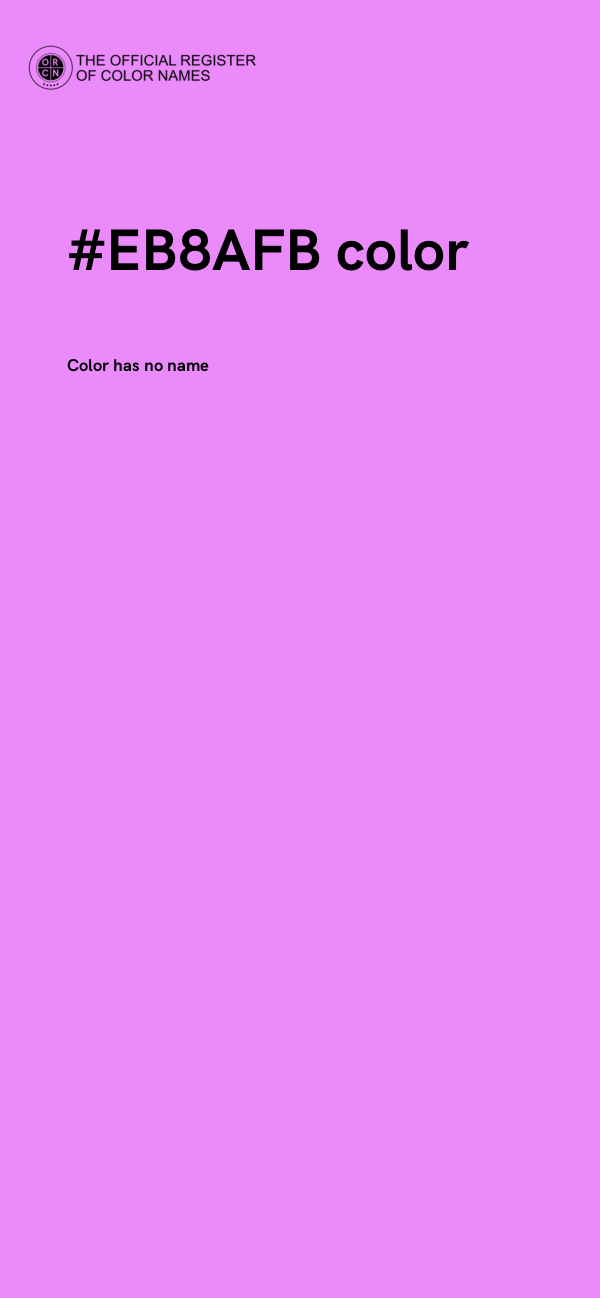 #EB8AFB color image