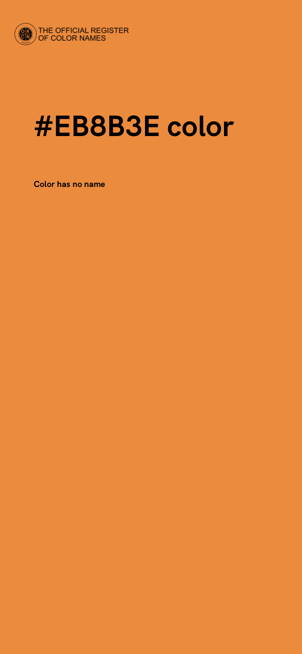 #EB8B3E color image