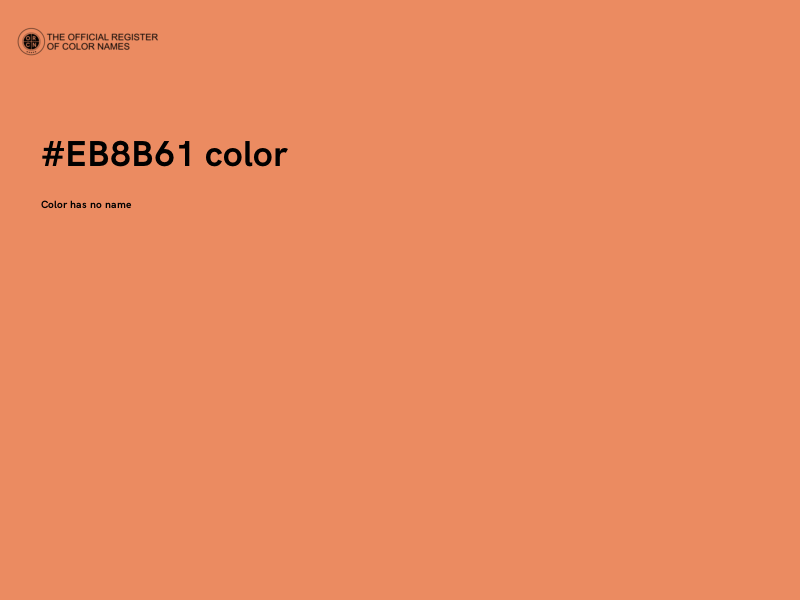 #EB8B61 color image