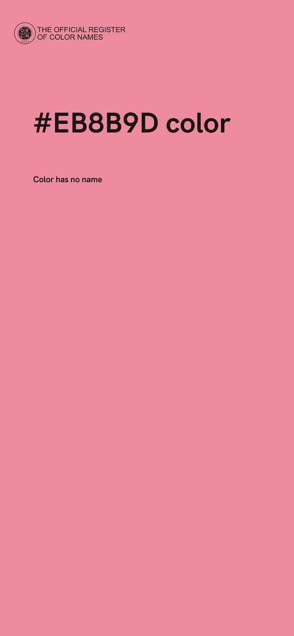 #EB8B9D color image