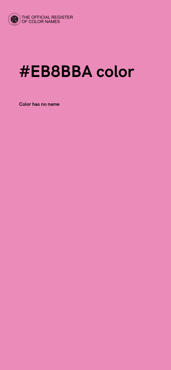 #EB8BBA color image