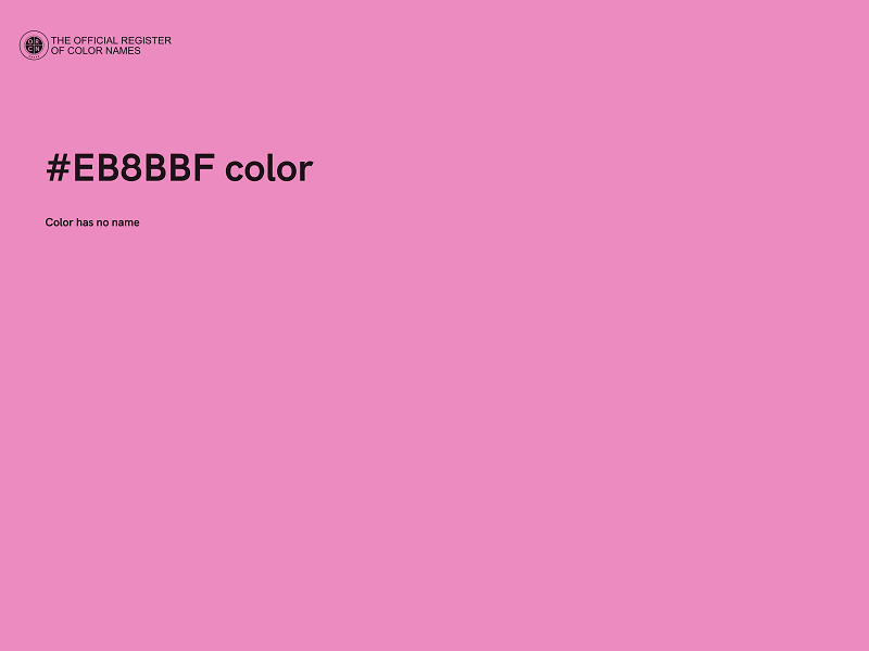 #EB8BBF color image