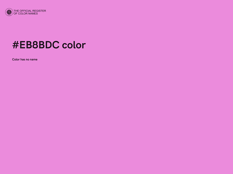 #EB8BDC color image