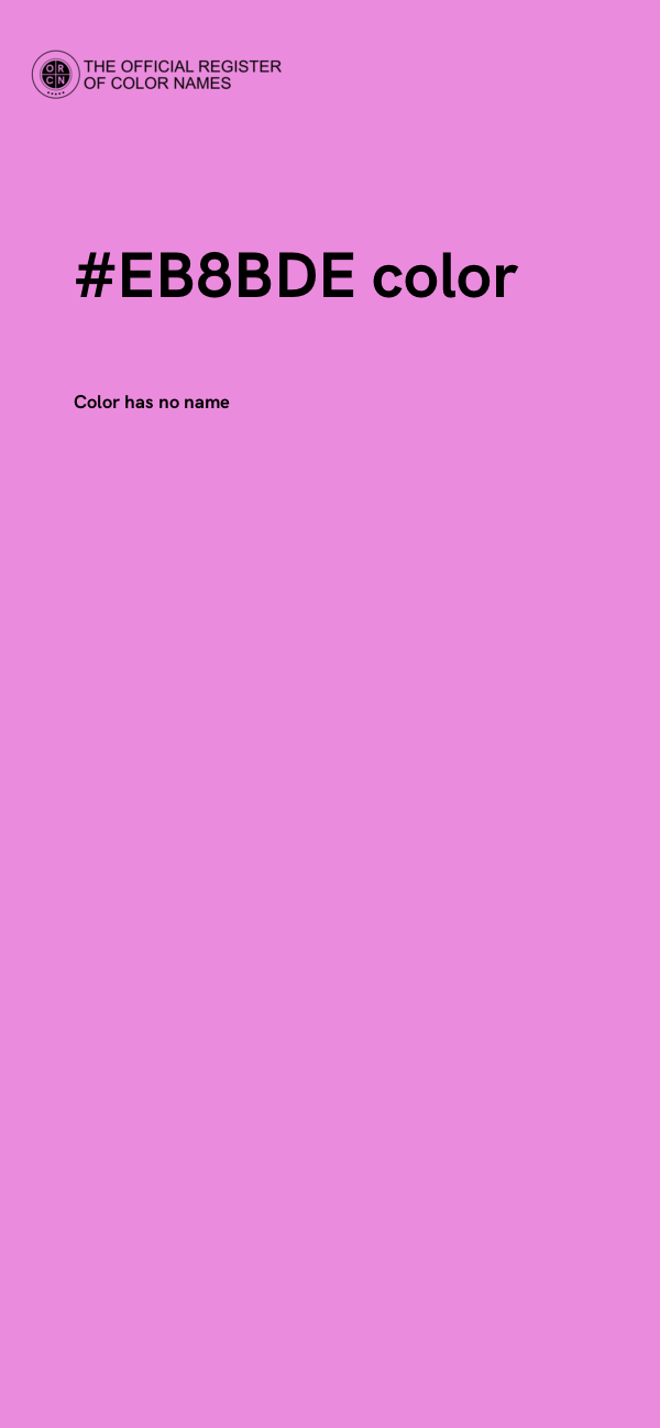 #EB8BDE color image
