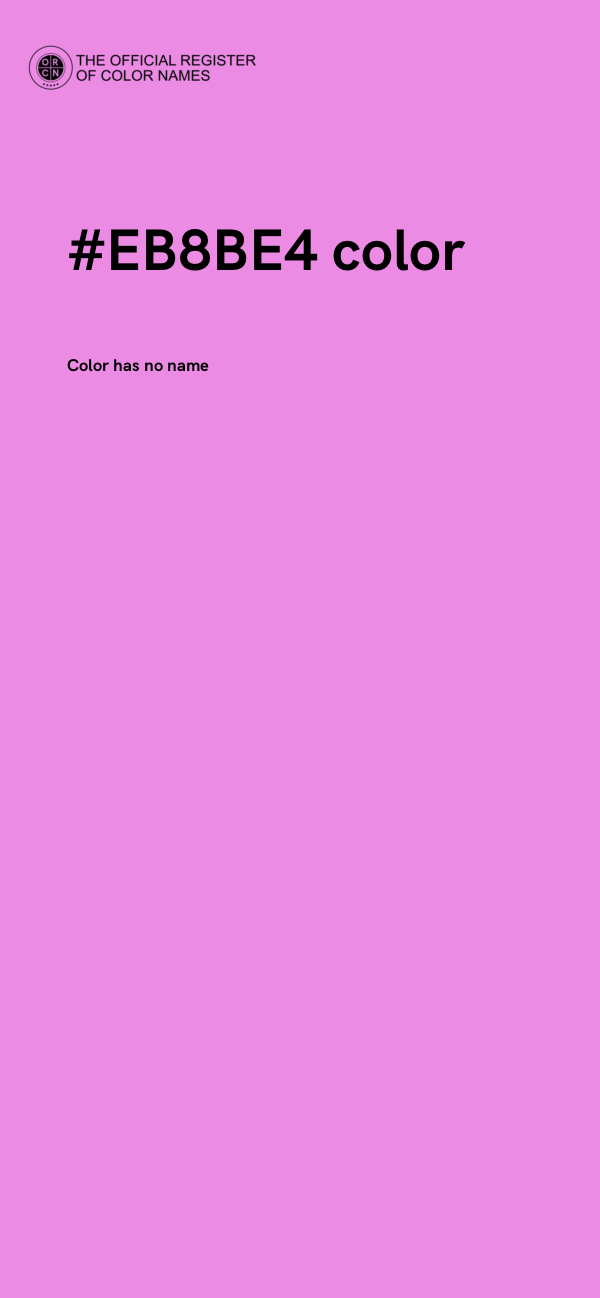 #EB8BE4 color image