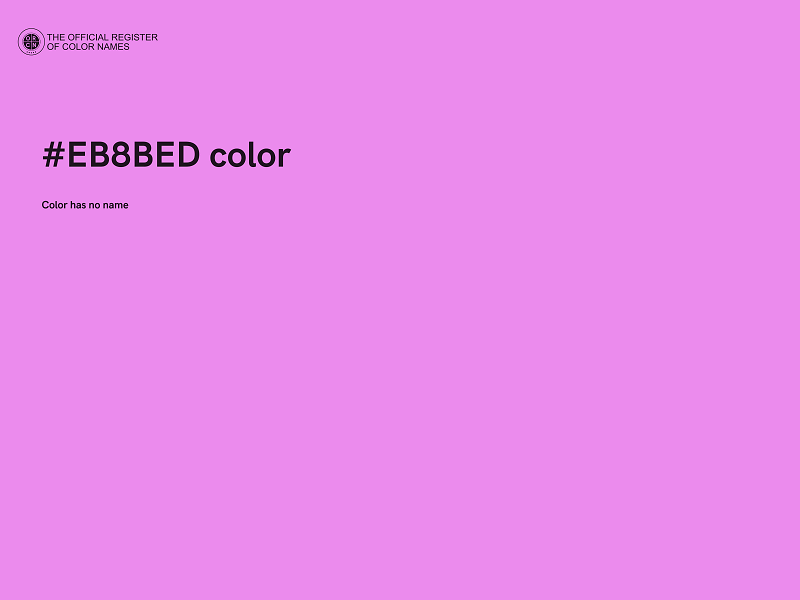 #EB8BED color image