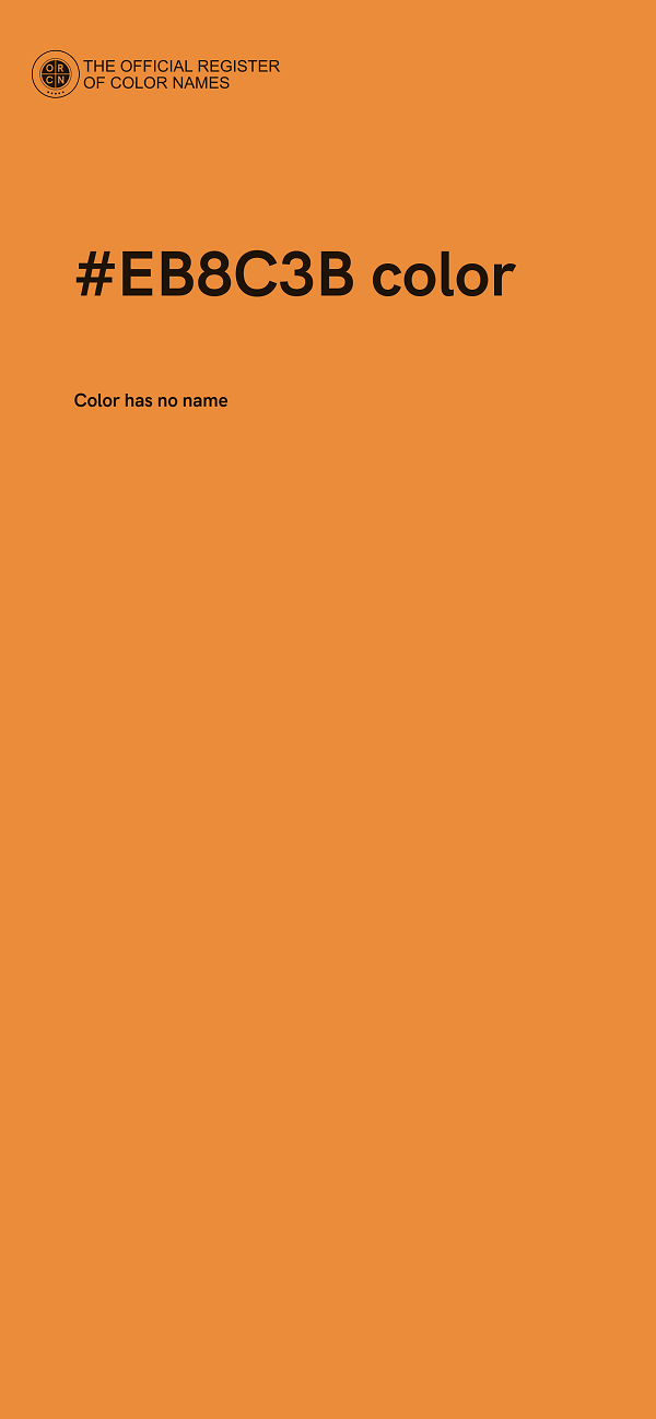 #EB8C3B color image