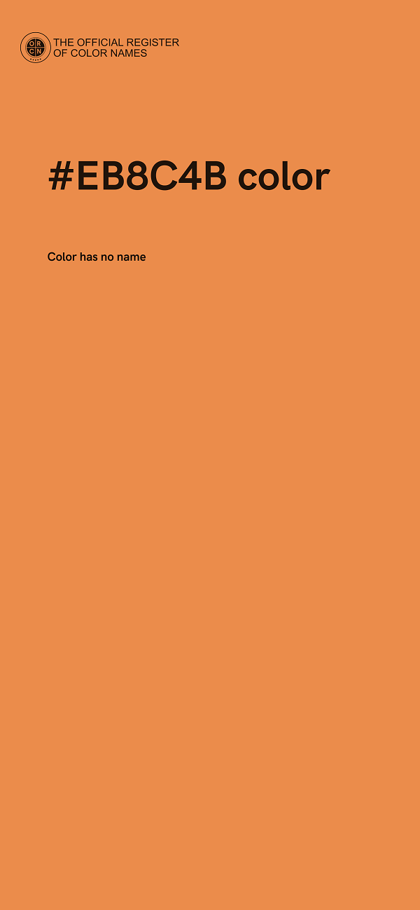 #EB8C4B color image
