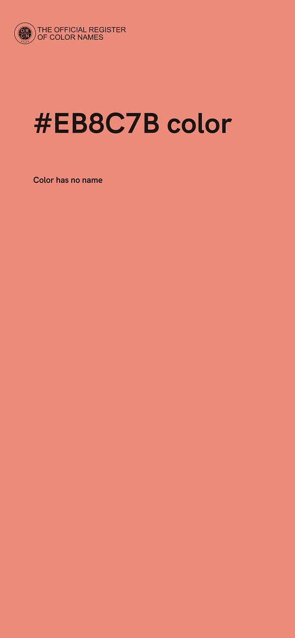 #EB8C7B color image