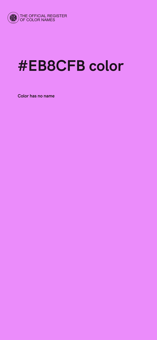 #EB8CFB color image