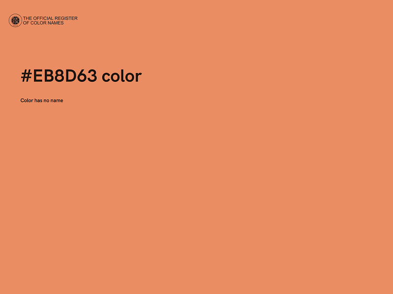 #EB8D63 color image