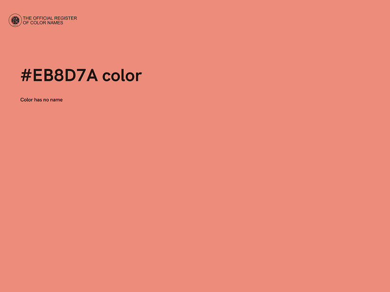 #EB8D7A color image