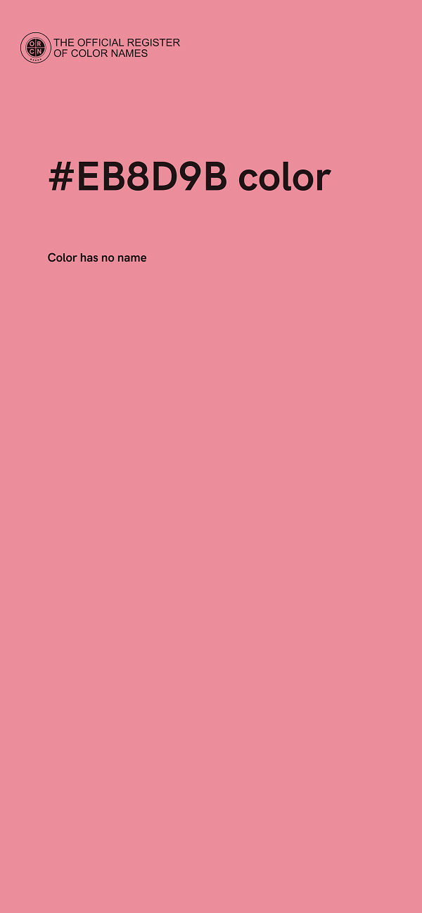 #EB8D9B color image