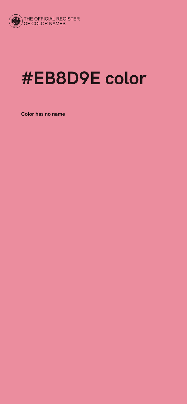 #EB8D9E color image