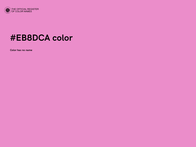 #EB8DCA color image