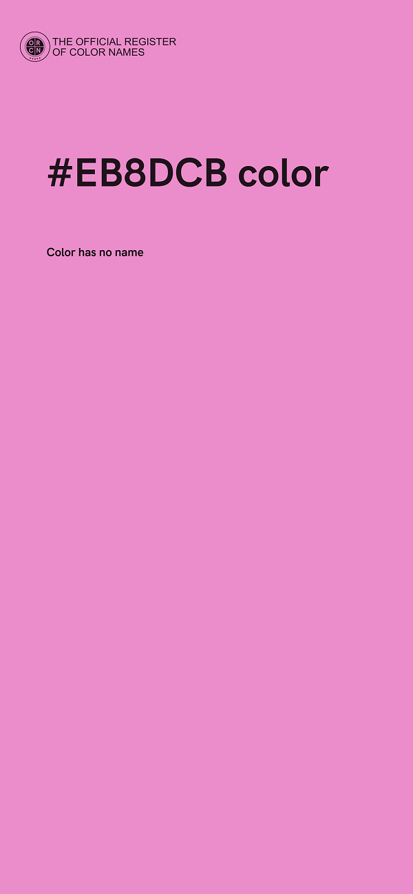 #EB8DCB color image