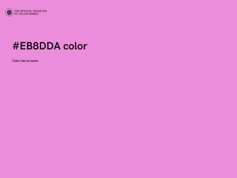 #EB8DDA color image