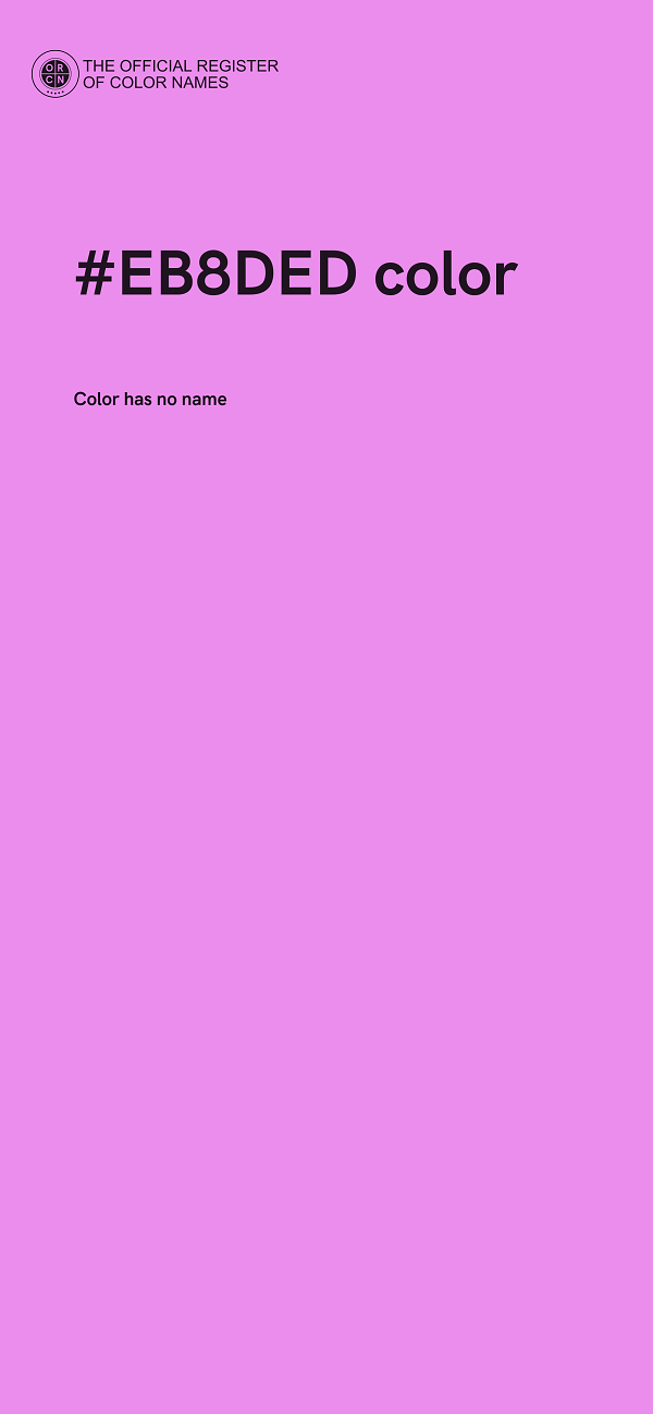 #EB8DED color image