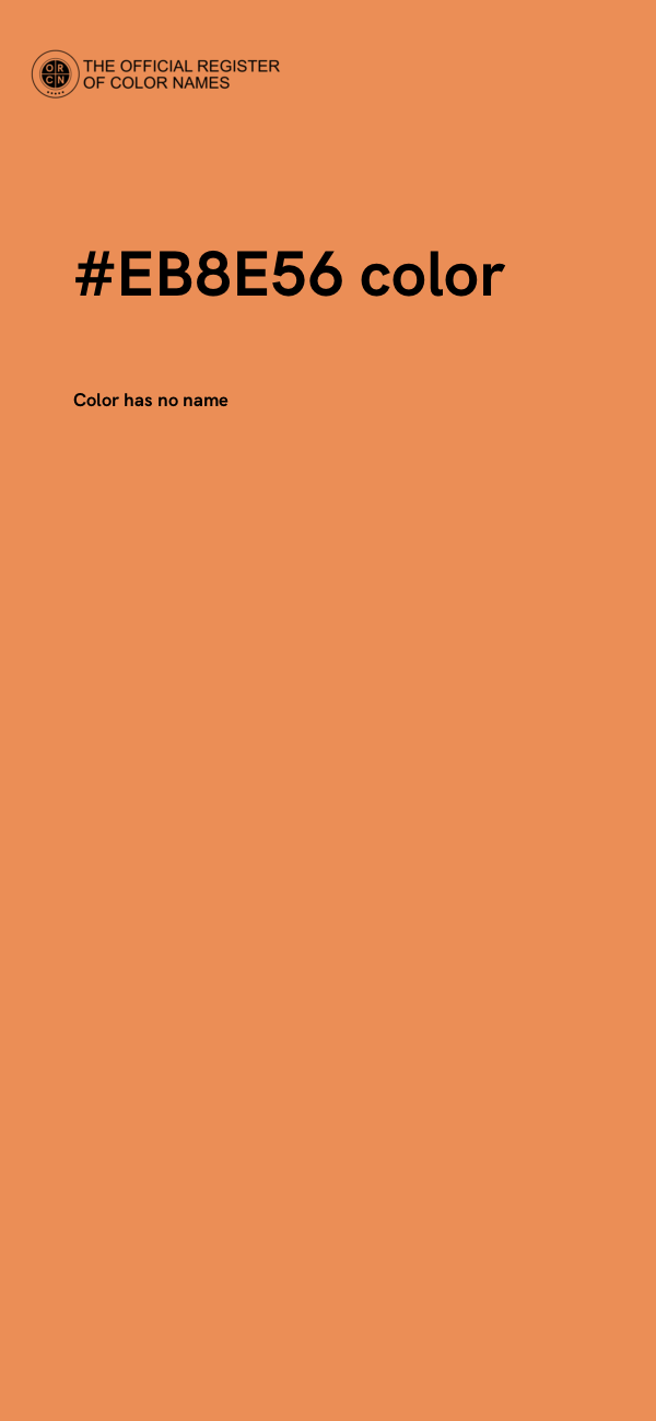 #EB8E56 color image