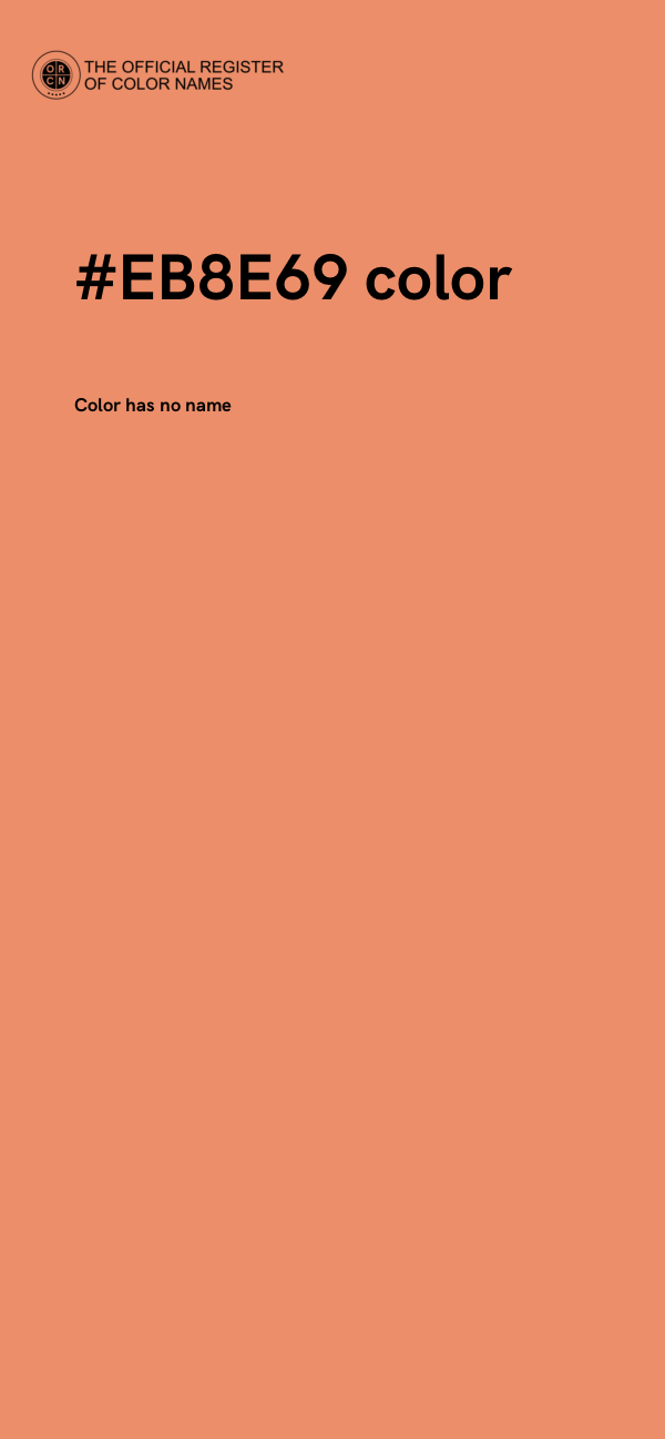 #EB8E69 color image