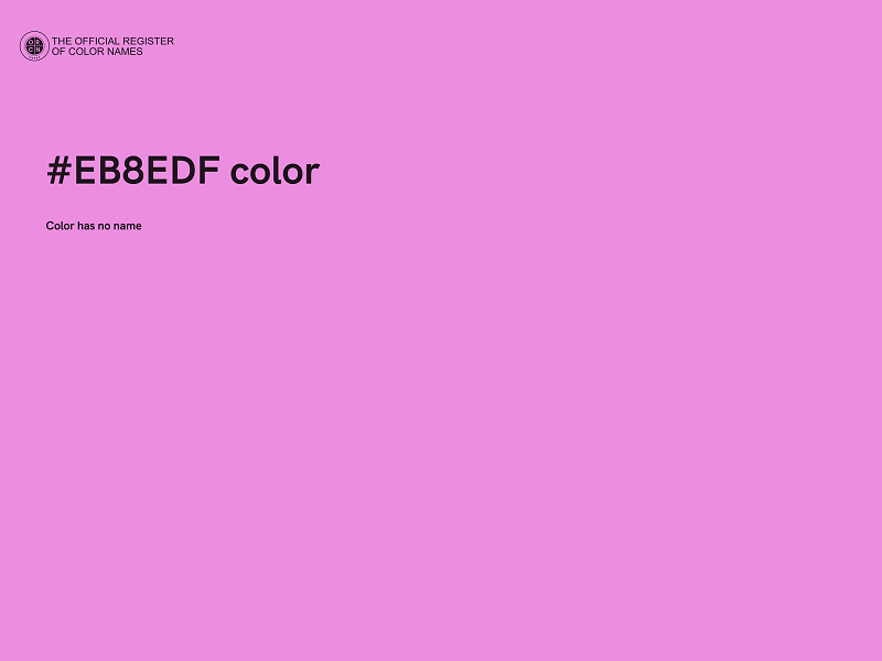 #EB8EDF color image