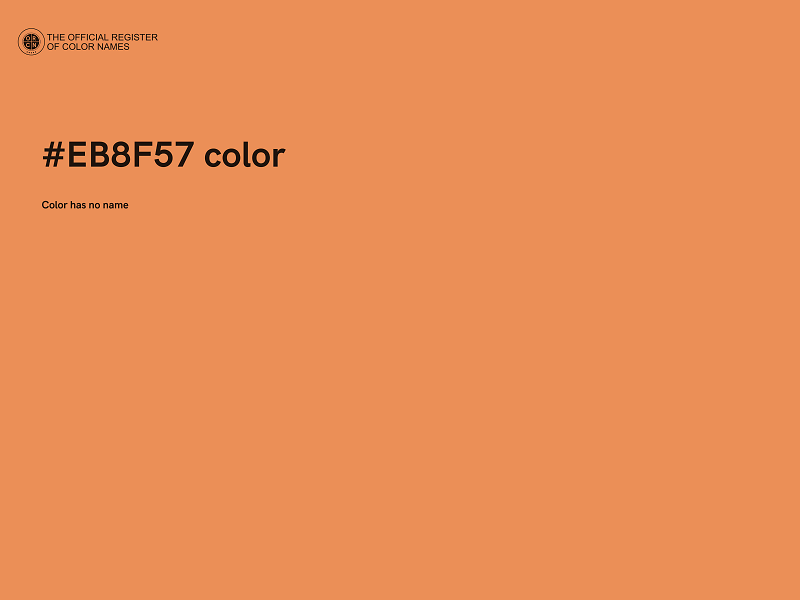 #EB8F57 color image
