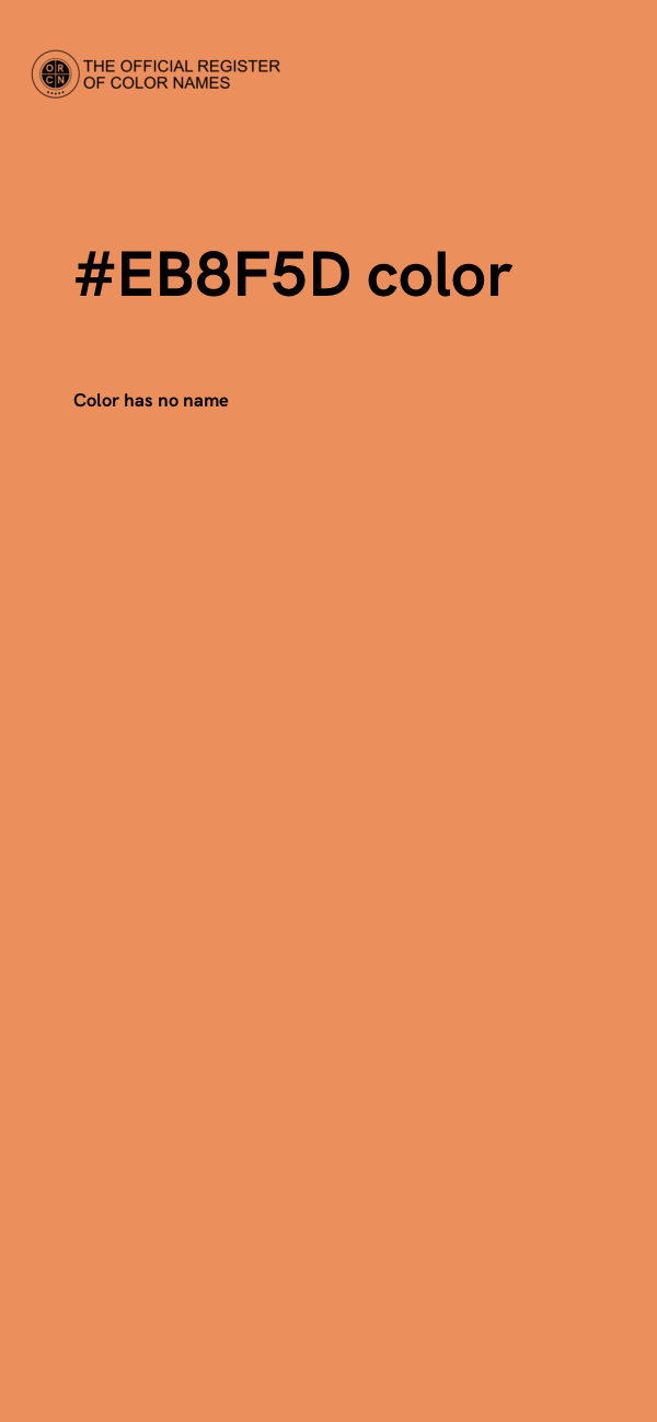 #EB8F5D color image