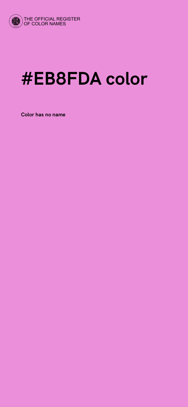 #EB8FDA color image
