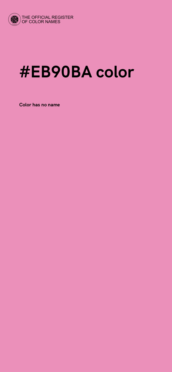 #EB90BA color image