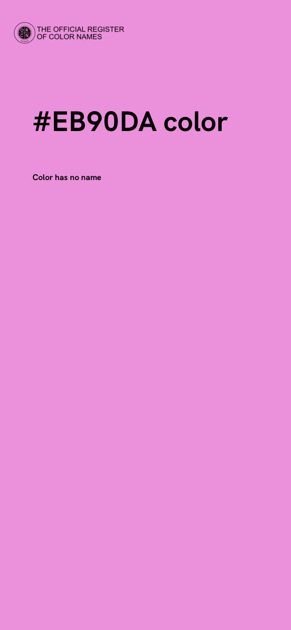 #EB90DA color image
